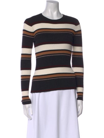FRAME Striped Crew Neck Sweater