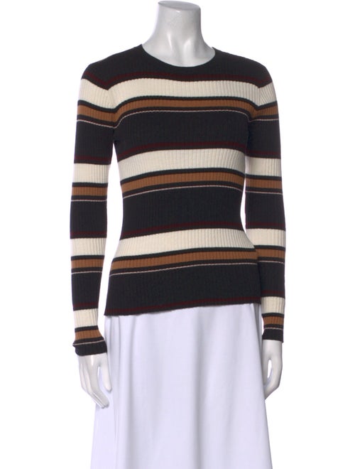 FRAME Striped Crew Neck Sweater