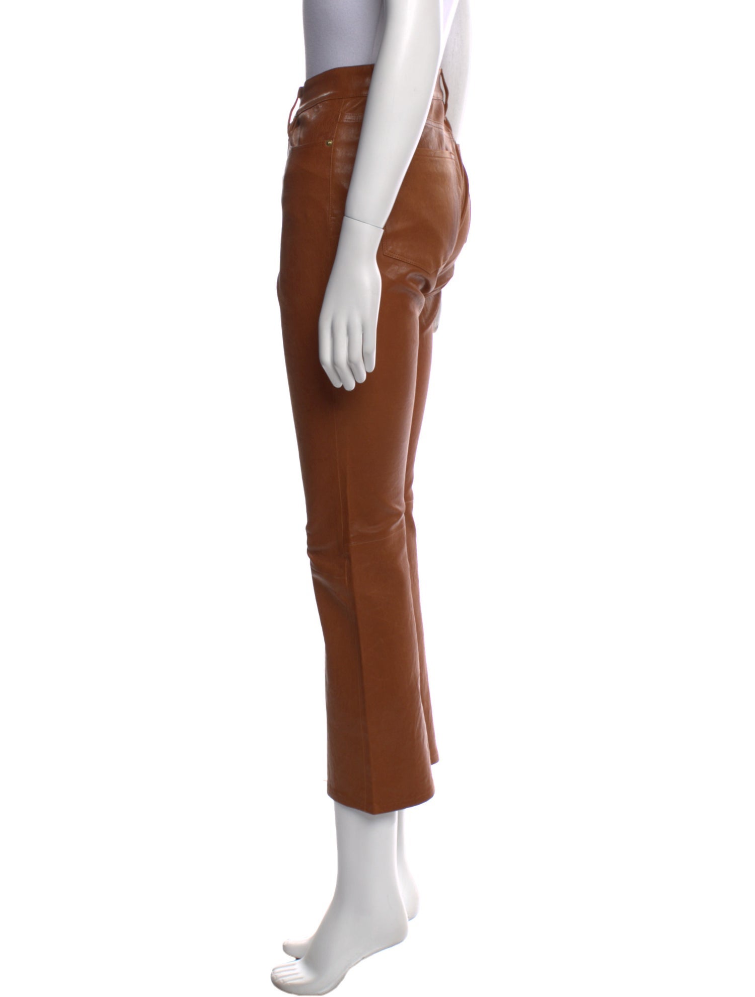 FRAME Lamb Leather Wide Leg Pants