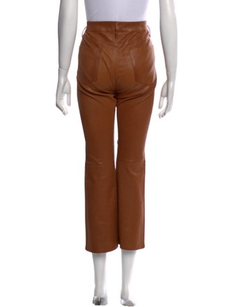FRAME Lamb Leather Wide Leg Pants