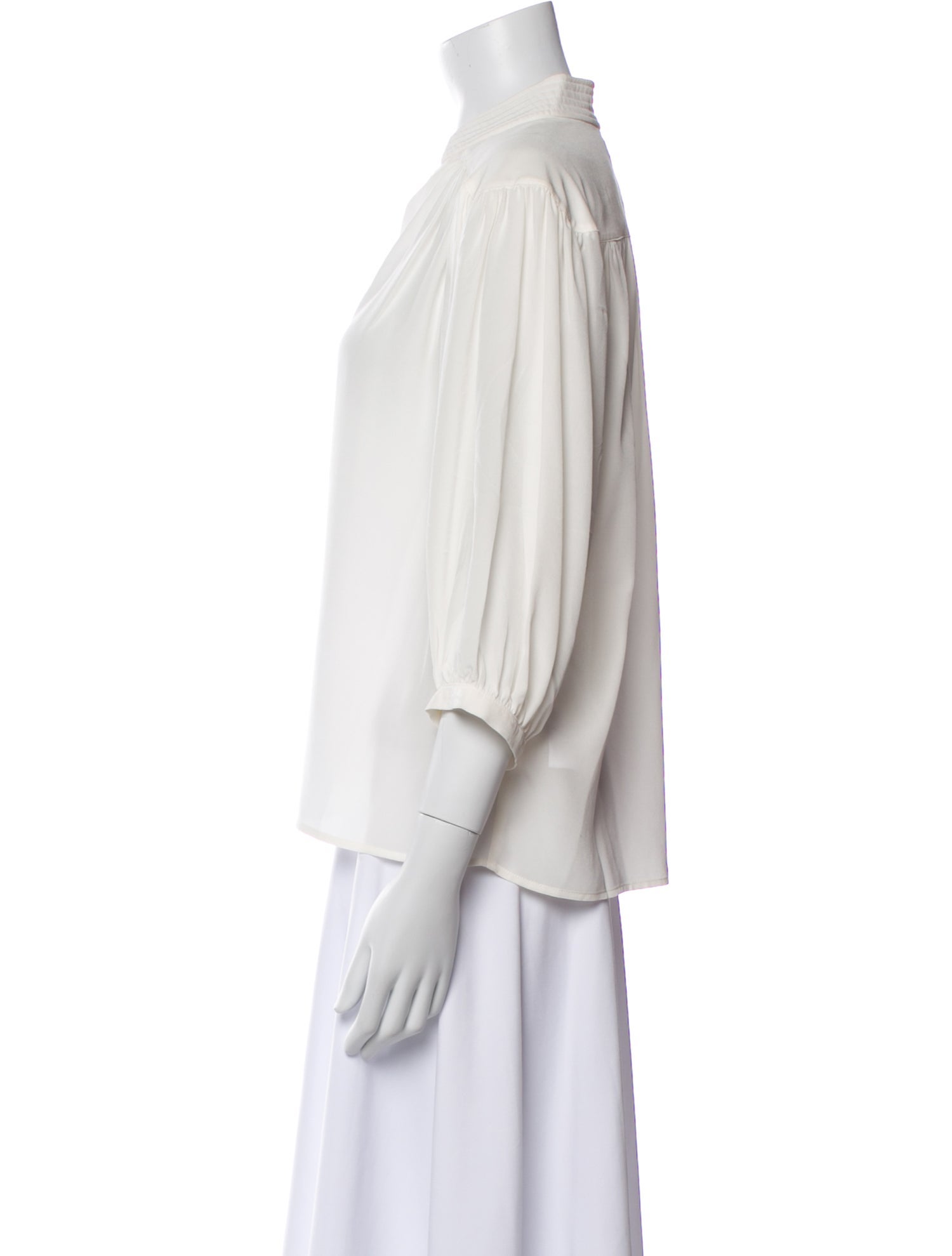 FRAME Silk V-Neck Blouse w/ Tags