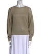 FRAME Linen Scoop Neck Sweatshirt