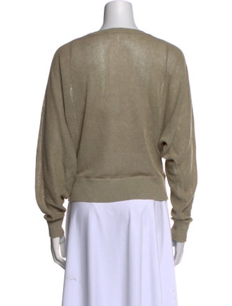 FRAME Linen Scoop Neck Sweatshirt