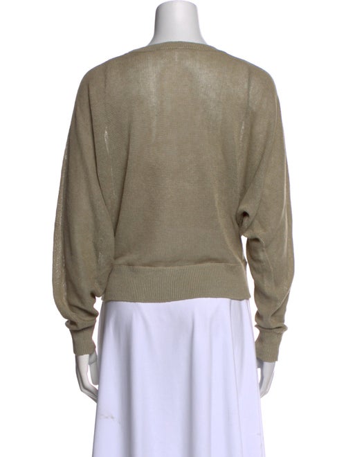 FRAME Linen Scoop Neck Sweatshirt