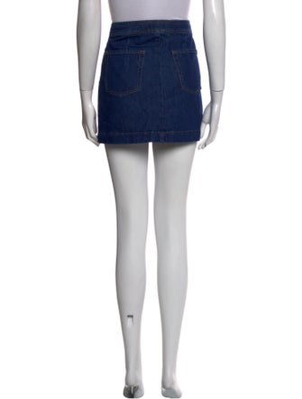 FRAME Distressed Accents Mini Skirt