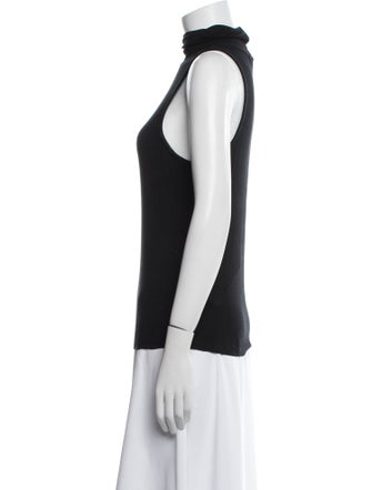 FRAME Turtleneck Sleeveless Top