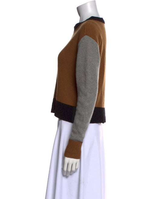 FRAME Cashmere Colorblock Pattern Sweater