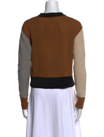 FRAME Cashmere Colorblock Pattern Sweater