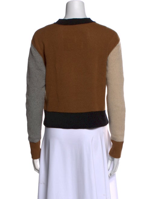 FRAME Cashmere Colorblock Pattern Sweater