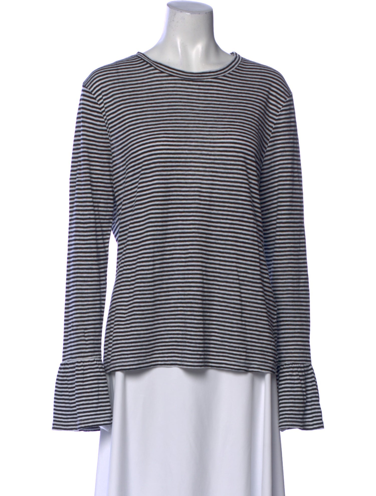 FRAME Linen Striped T-Shirt w/ Tags