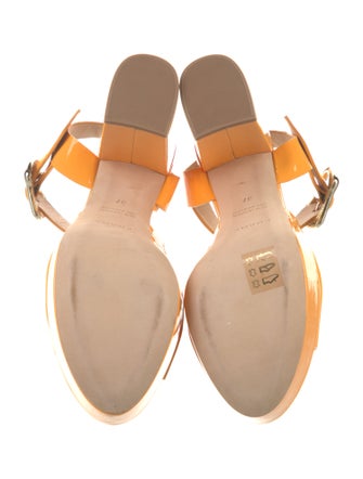 FRAME Patent Leather Sandals