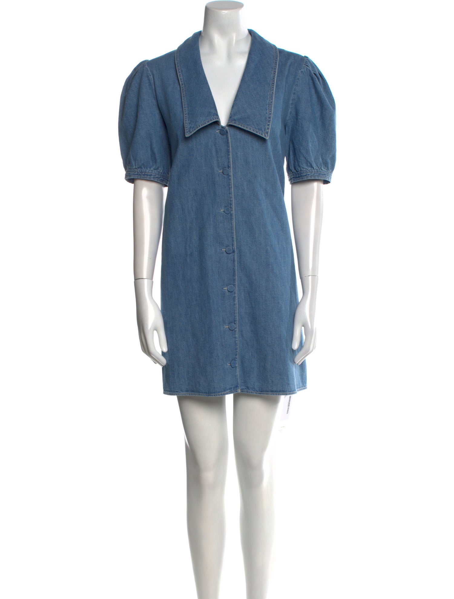 FRAME V-Neck Mini Dress