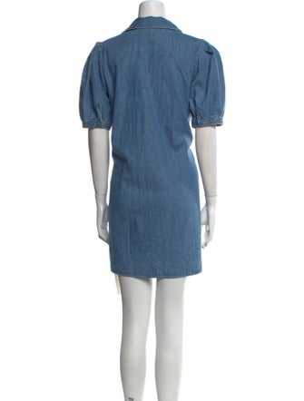 FRAME V-Neck Mini Dress