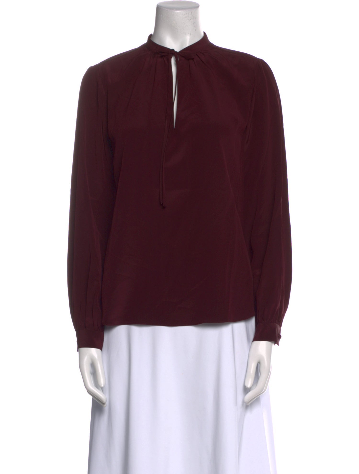 FRAME Silk Mock Neck Blouse w/ Tags