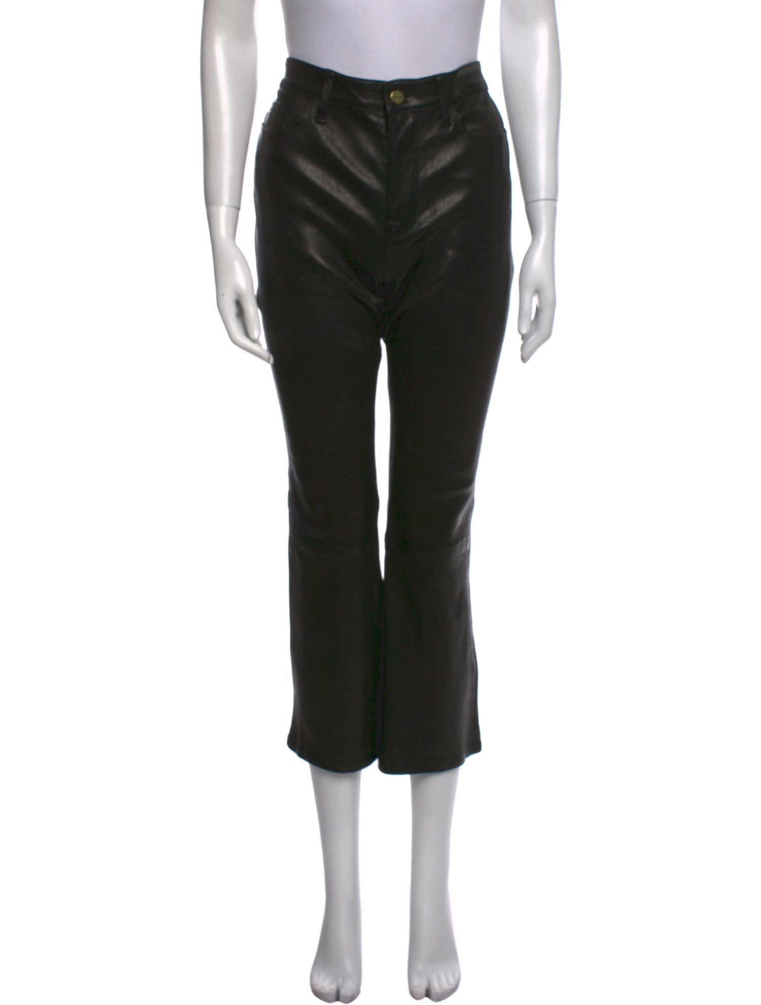 FRAME Lamb Leather Flared Pants