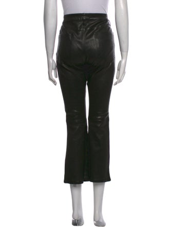 FRAME Lamb Leather Flared Pants