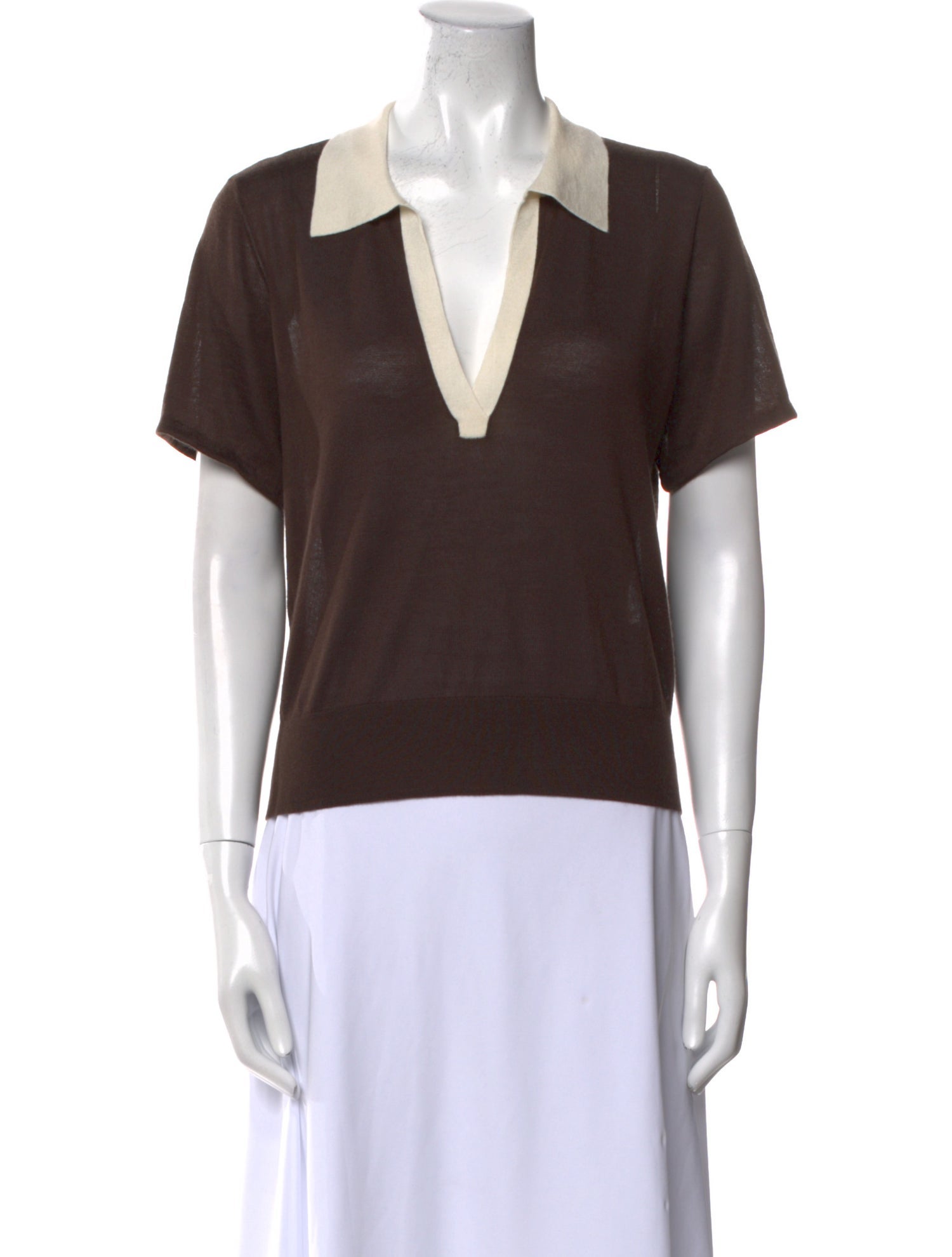 FRAME Cashmere V-Neck Polo