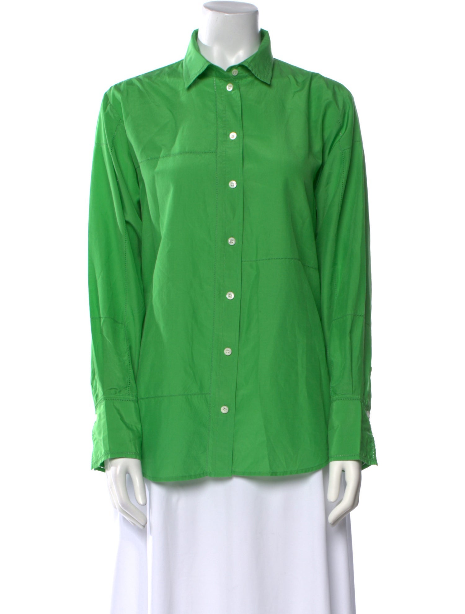 FRAME Long Sleeve Button-Up Top