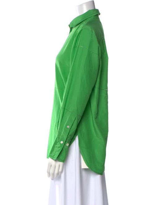 FRAME Long Sleeve Button-Up Top