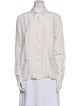 FRAME Silk Long Sleeve Button-Up Top
