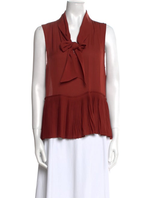 FRAME Silk V-Neck Blouse