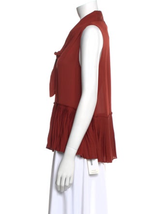 FRAME Silk V-Neck Blouse