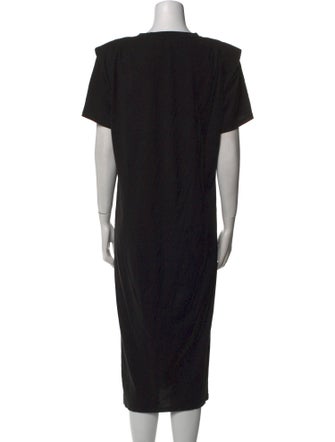 FRAME Bateau Neckline Midi Length Dress