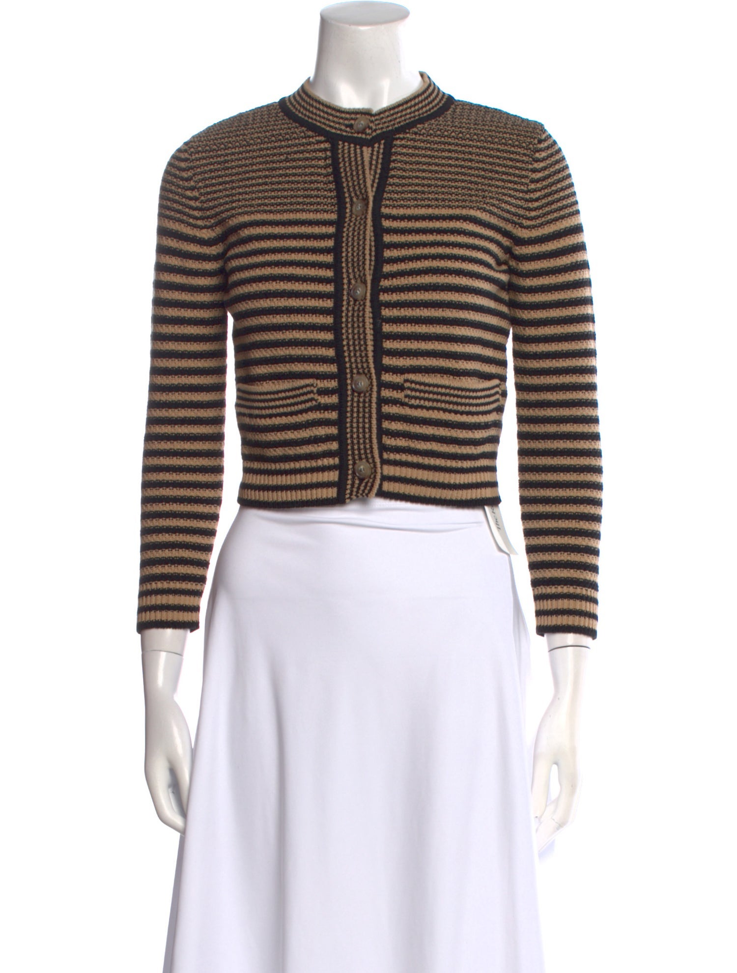 FRAME Striped Crew Neck Sweater