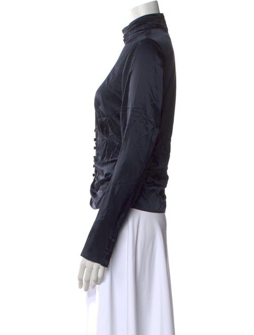 FRAME Silk Turtleneck Sweatshirt