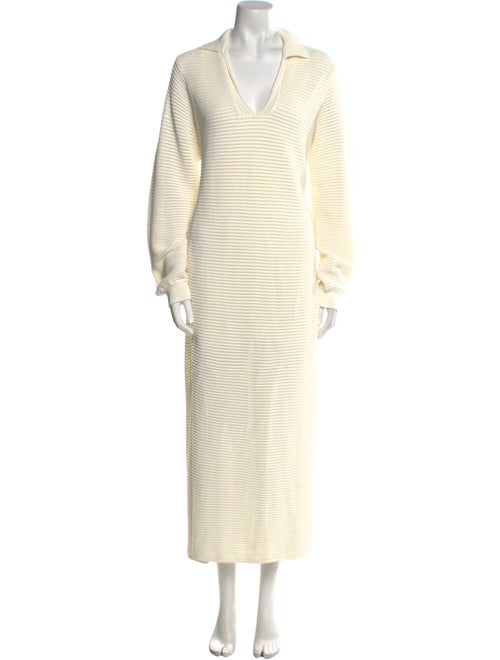 FRAME V-Neck Long Dress