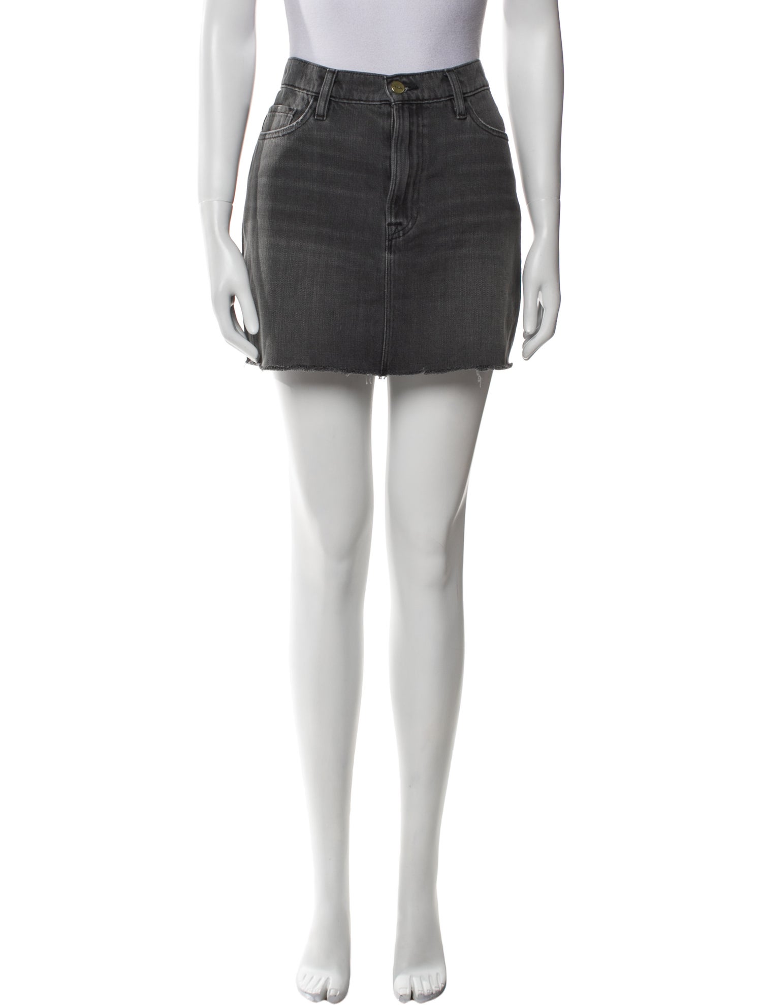 FRAME Distressed Accents Mini Skirt