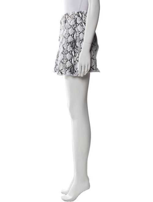 FRAME Printed Mini Skirt