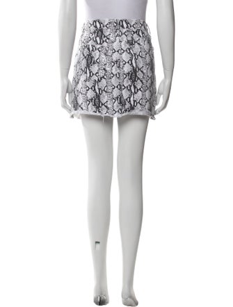 FRAME Printed Mini Skirt