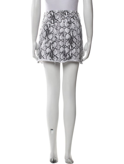 FRAME Printed Mini Skirt