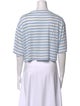 FRAME Linen Striped Crop Top