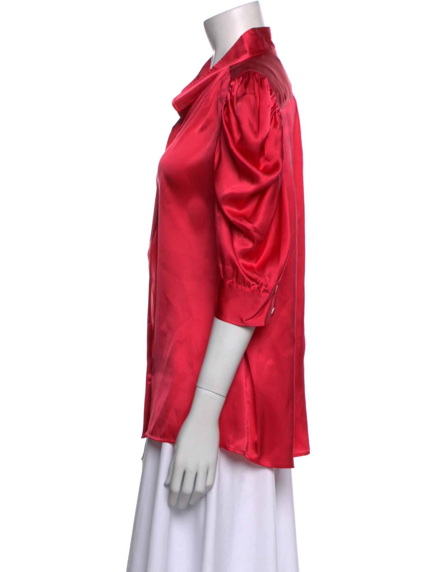 FRAME Silk Three-Quarter Sleeve Blouse w/ Tags