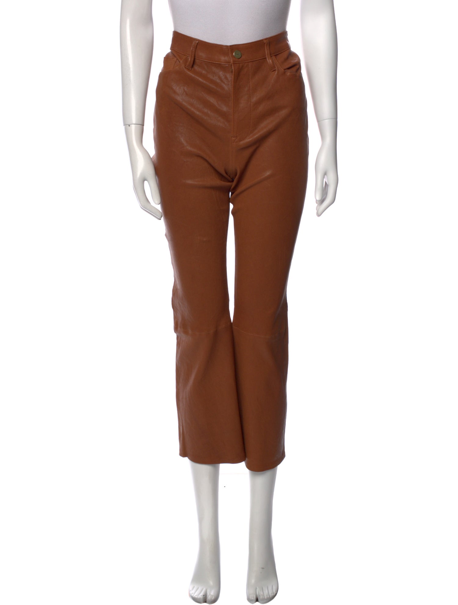 FRAME Lamb Leather Wide Leg Pants