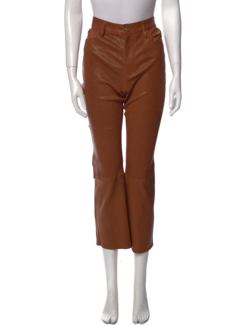 FRAME Lamb Leather Wide Leg Pants