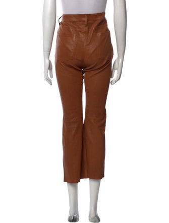 FRAME Lamb Leather Wide Leg Pants