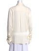 FRAME Silk Long Sleeve Button-Up Top