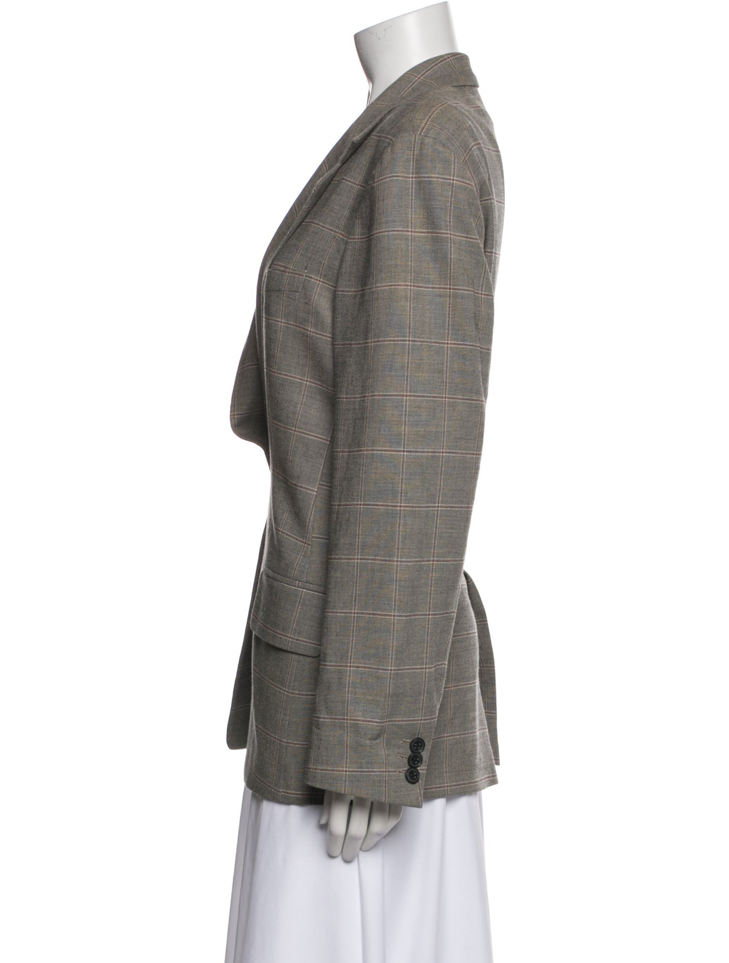 FRAME Plaid Print Blazer