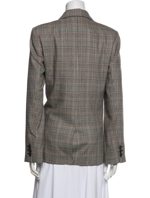 FRAME Wool Plaid Print Blazer