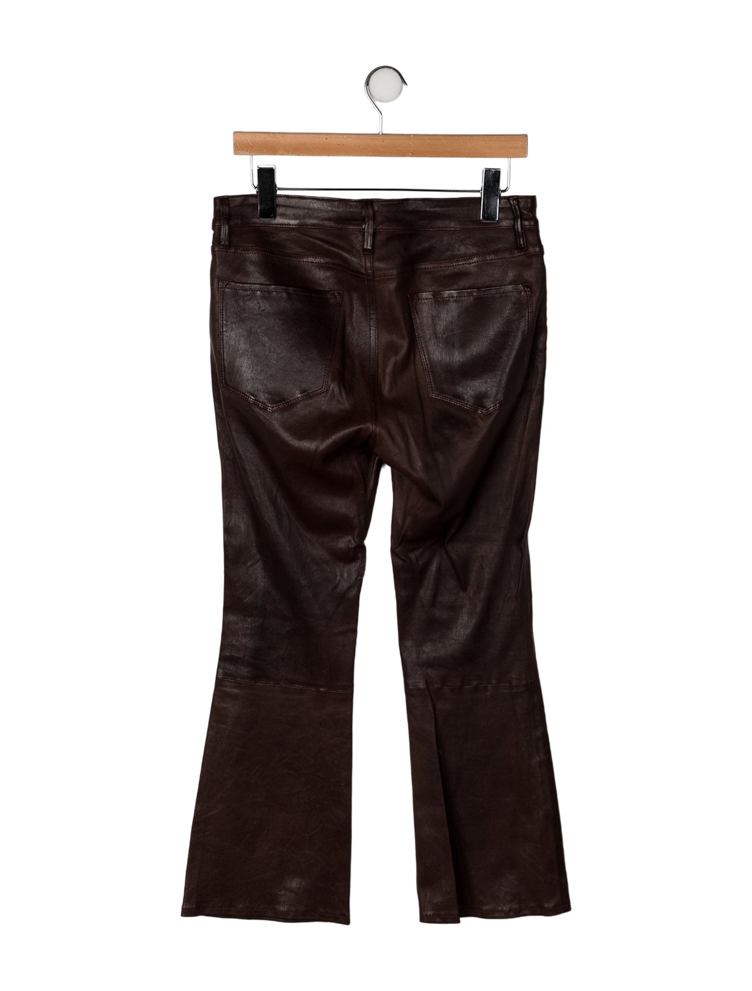 FRAME Lamb Leather Wide Leg Pants
