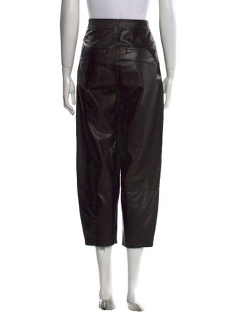 FRAME Lamb Leather Straight Leg Pants