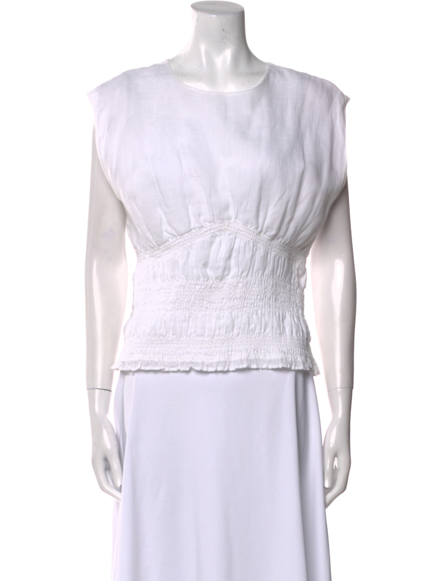 FRAME Scoop Neck Short Sleeve Top