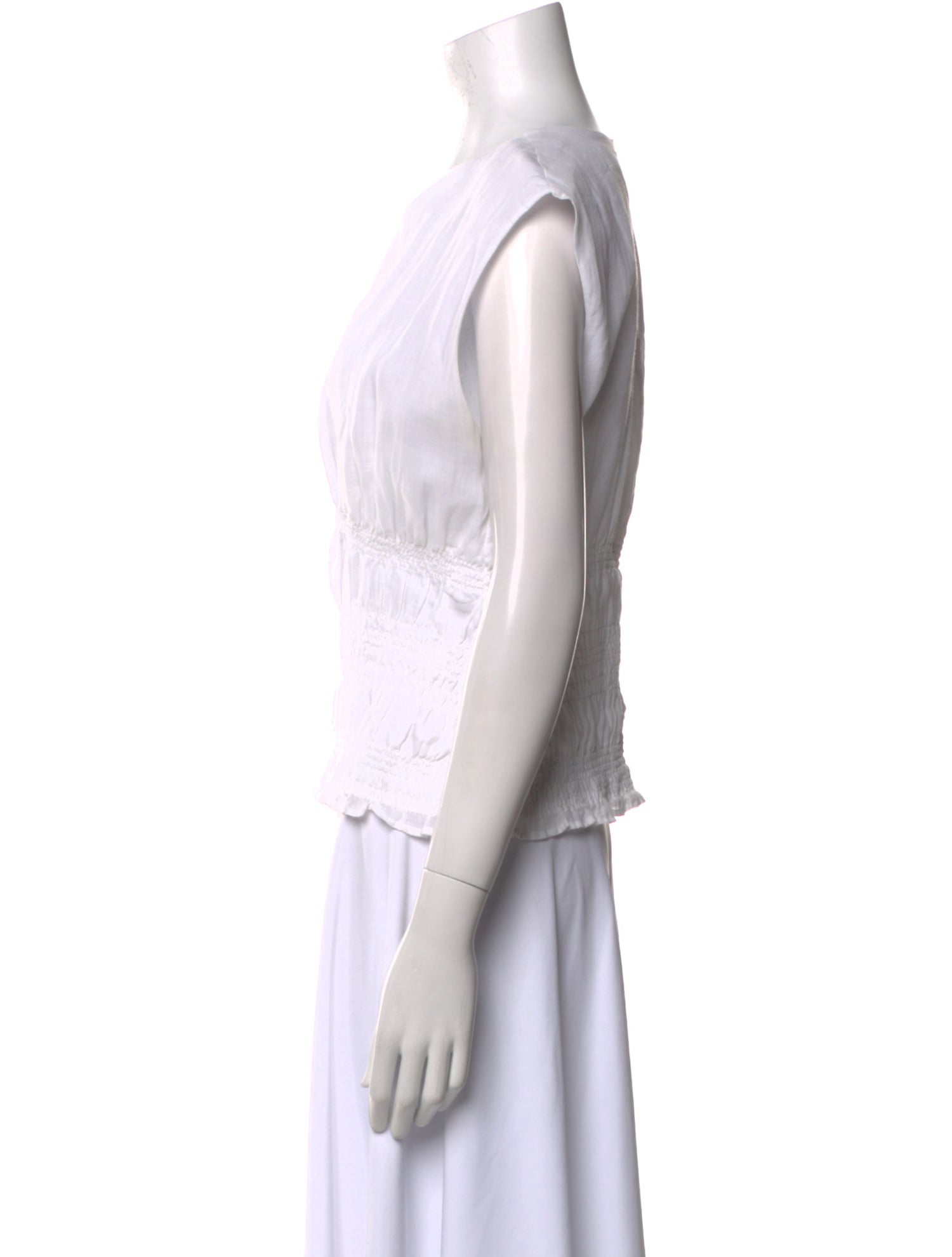 FRAME Scoop Neck Short Sleeve Top