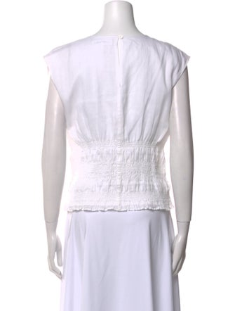 FRAME Scoop Neck Short Sleeve Top