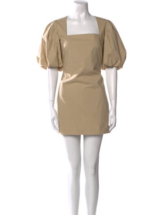 FRAME Square Neckline Mini Dress