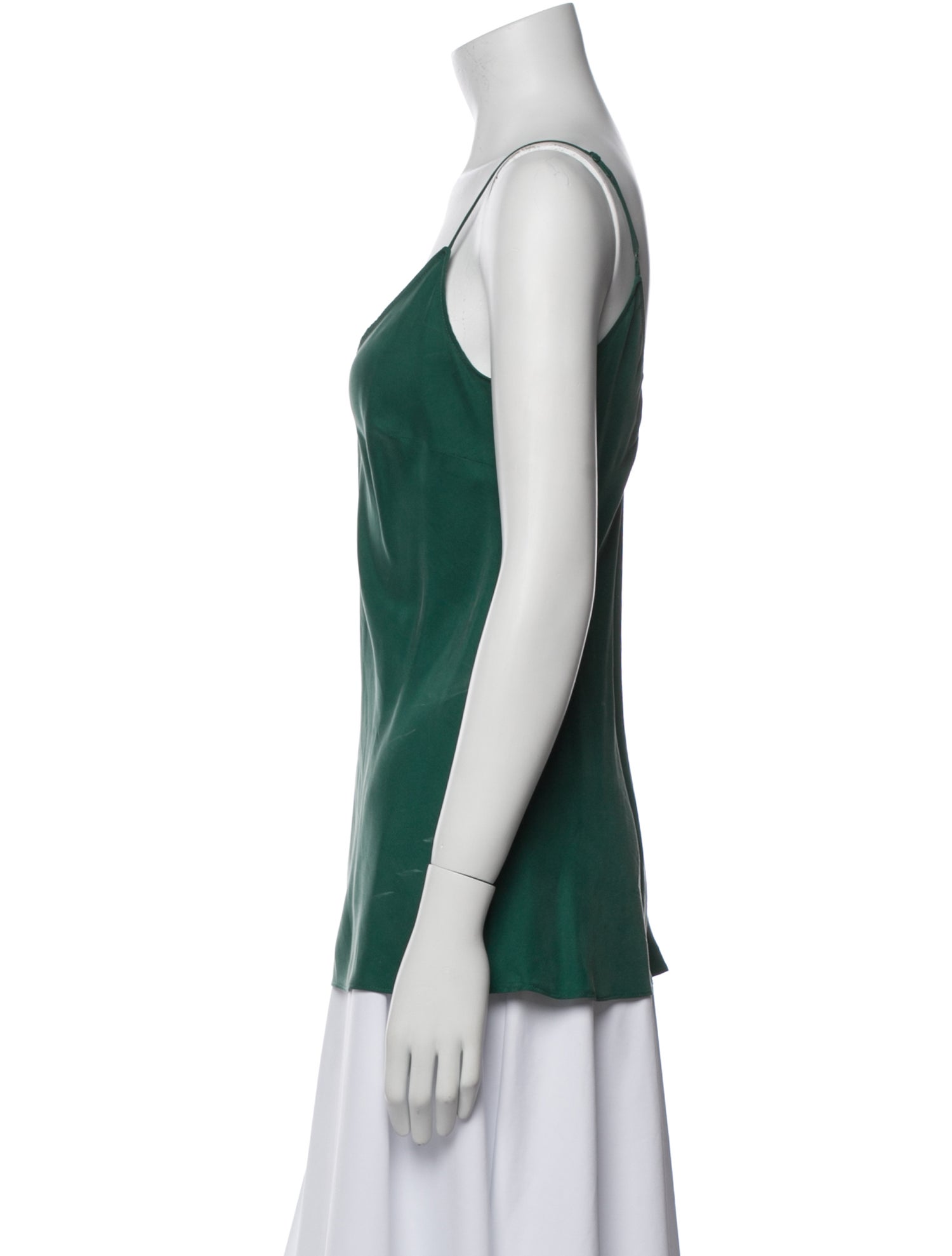 FRAME Silk V-Neck Top