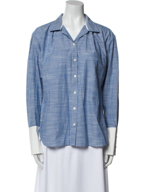 FRAME Long Sleeve Button-Up Top